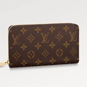 Louis Vuitton Brown and Gold Monogram Wallet